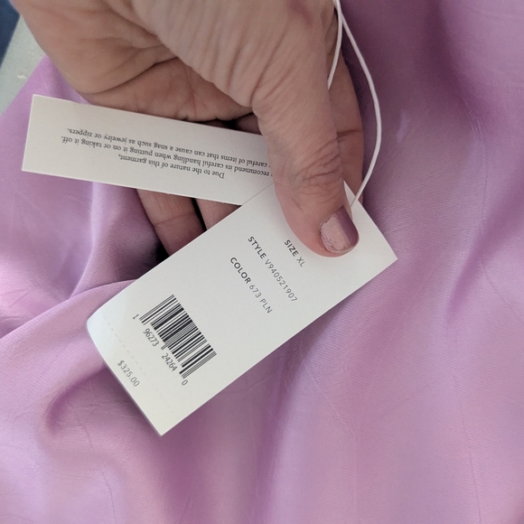 Vince NWT Lavender Wide-Leg Satin Pants - Picture 6 of 6